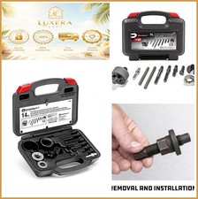 Power Steering Alternator Pulley Remover Installer Tool Set Blow Molded Case