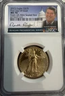 2023 $25 American Gold Eagle Gold NGC MS70-REAGAN Series / Anna Cabral Signed