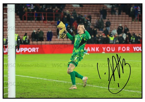 12177. Liam Roberts Signed Pictures A4 Prints Mansfield Millwall Northampton etc