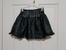 Tutu noir enfant taille - taille 14" - 30", longueur 12" - Halloween - jupe en tulle