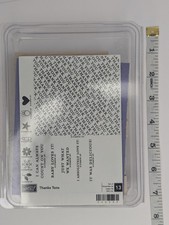 Stampin' Up Thanks Tons Wood Rubber Stamp Set New