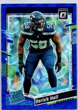 2023 Donruss Optic #291 Derick Hall Blue Hyper