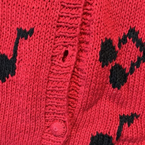 Eagle Eye Sweater Womens Sz M Cowboy Theme Western Fringe Collar 1990 Y2K VTG - Picture 3 of 11