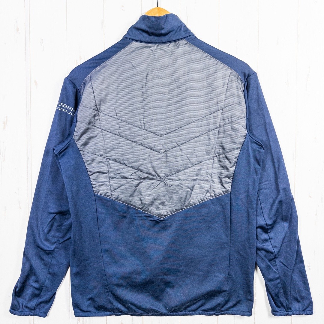 Giacca calda uomo S Navy Salomon Park poliestere abbigliamento top capospalla usata 2NDG 0