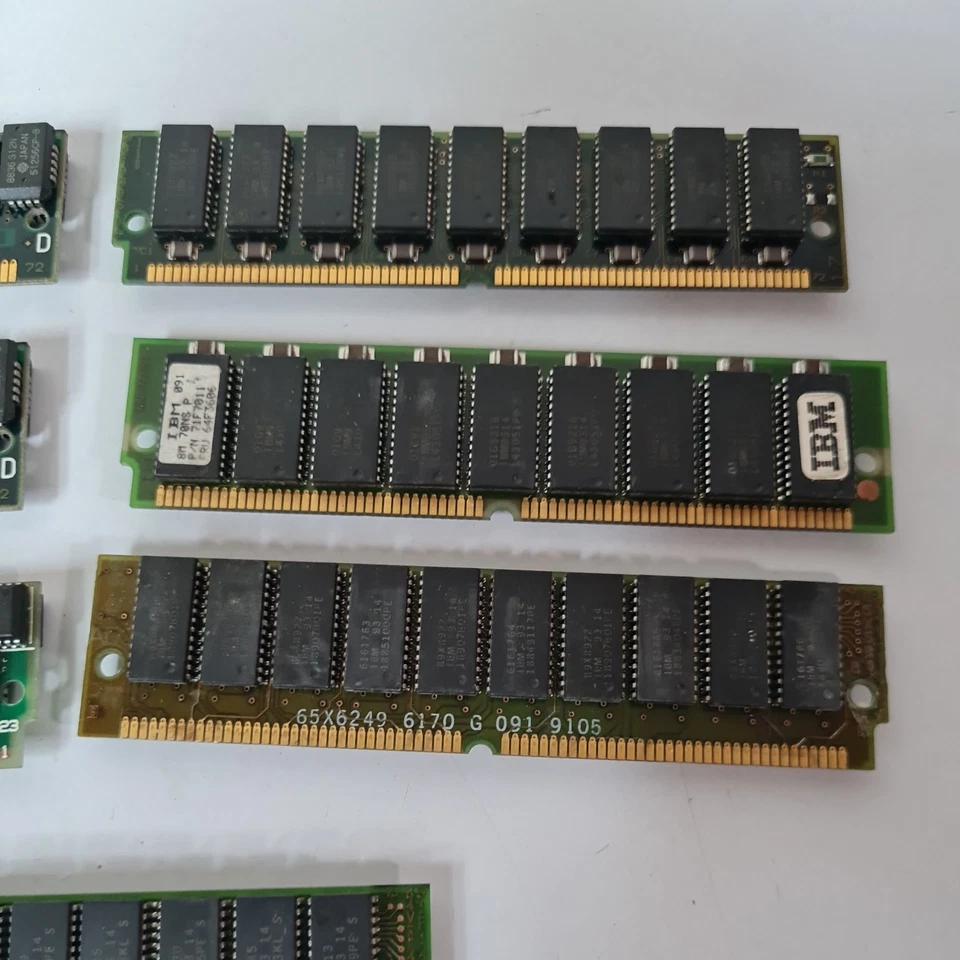 Lot of 7 EDO 72-pin Dual sided RAM SIMM Memory Untested - Image 3 of 4