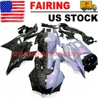 US Forged Carbon Fiber & Gray Purple Fairing Kit For Yamaha YZF R3 R25 2022-2024