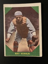 1960 Fleer Baseball Ray Schalk #56 HOF