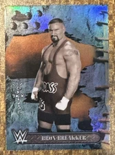 2025 Topps Chrome Cactus Jack WWE Bron Breakker #31 SILVER Refractor