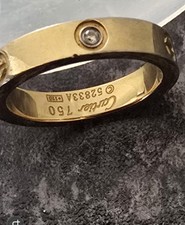 cartier gold love ring for sale
