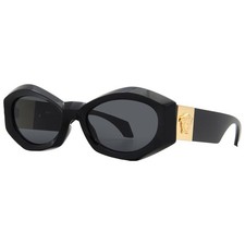 Versace Dark Grey Geometric Ladies Sunglasses VE4466U GB1/87 54 VE4466U GB1/87