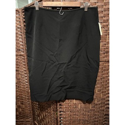 Jones Studio Separates Black Pencil Skirt Size 14 Career Workwear New