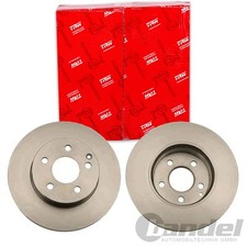 2X TRW BREMSSCHEIBEN 288mm BELÜFTET VORNE PASSEND FÜR MERCEDES-BENZ C-KLASSE |