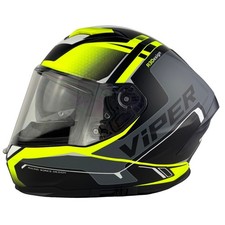 ViPER RS-V255 Full Face Motorbike Helmet ECE 22.06 ACU Gold Approved Free Visor