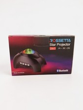 NEW Rossetta LED Galaxy Star Projector Night Light Blue Bluetooth Speaker Aurora