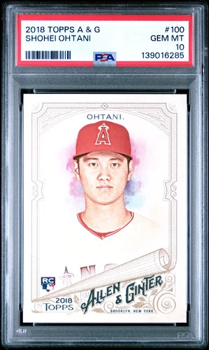 2018 Topps Allen & Ginter Shohei Ohtani #100 Rookie PSA 10