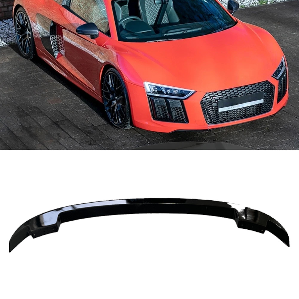 Gloss Black Rear Trunk Spoiler Lip Roof Tail Wing For Audi R8 Coupe 2020-24