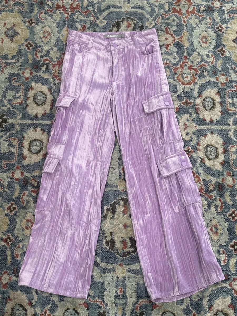 Jogger Fille Blue Seven – Taille 14 Ans – Violet – Taille élastique, Poches – Très Bon état