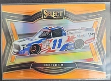 Corey Heim 2025 Panini Select Racing NASCAR Orange Prizm #157 Pit Road #18/49
