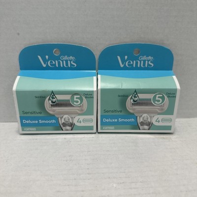 Gillette Venus Sensitive Deluxe Smooth 4 Cartridges, 2 Pack