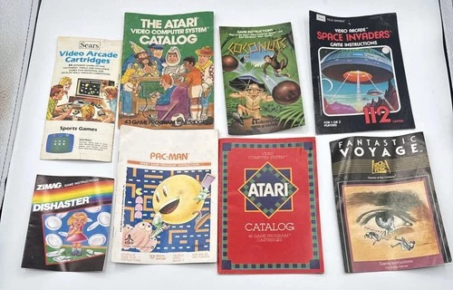 Vintage Lot Of Atari Catalogs And Other Manuals