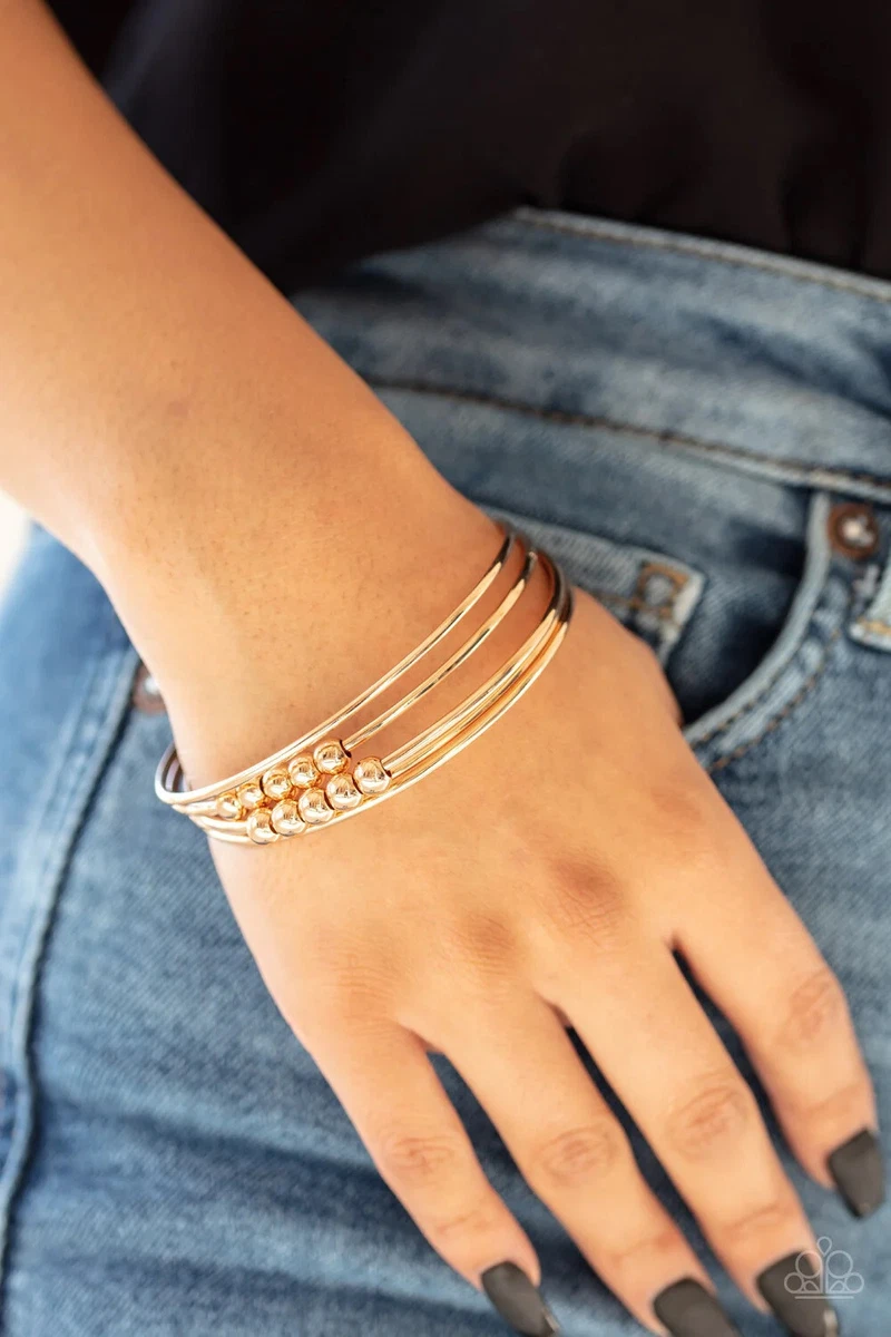 Gold bangles deals paparazzi