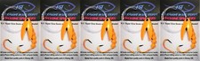KOKANEE TROUT FISHING TACKLE 5 TANGERINE CYCLONE SPINNER FISHING LURES