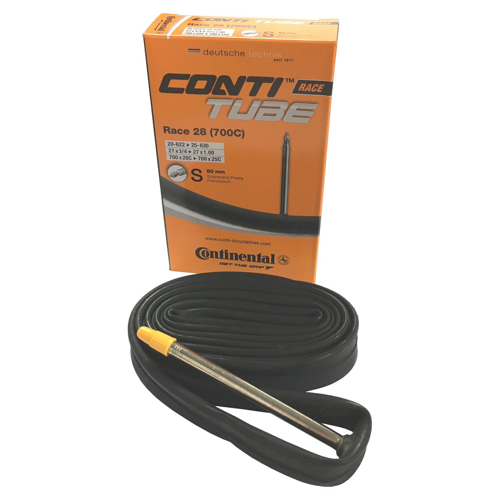 continental light road long valve inner tube