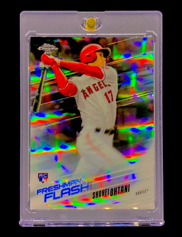 SHOHEI OHTANI ROOKIE REFRACTOR 2018 Topps Chrome SP Insert Holo RC - DODGERS - Image 2 of 4