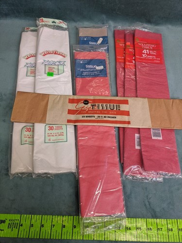 Vintage Christmas Gift Tissue Paper Assortment 8 packs - Picture 7 of 7
