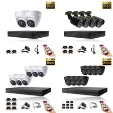 5MP CCTV 1080P SECURITY CAMERA SYSTEM 8CH 4CH HD DVR HOME SURVEILLANCE OUTDOOR
