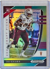 Eno Benjamin 2020 Panini Prizm Draft Picks Rookies Green Yellow #119 226/249 RC