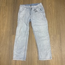 Dünne Sommer Hose Jeanshose Jeans mit innen liegenden Gummibund Gr. 122 Mädchen