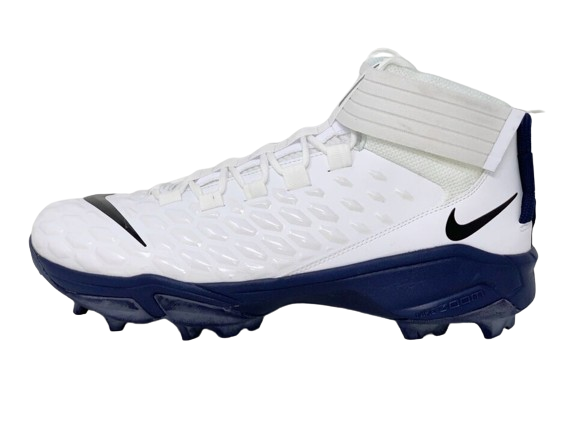 Nike Force Savage Pro 2 Shark Football Cleats White/Navy  display picture 1