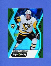 2017 UD SYNERGY HOCKEY # 10 SIDNEY CROSBY penguins green parallel 