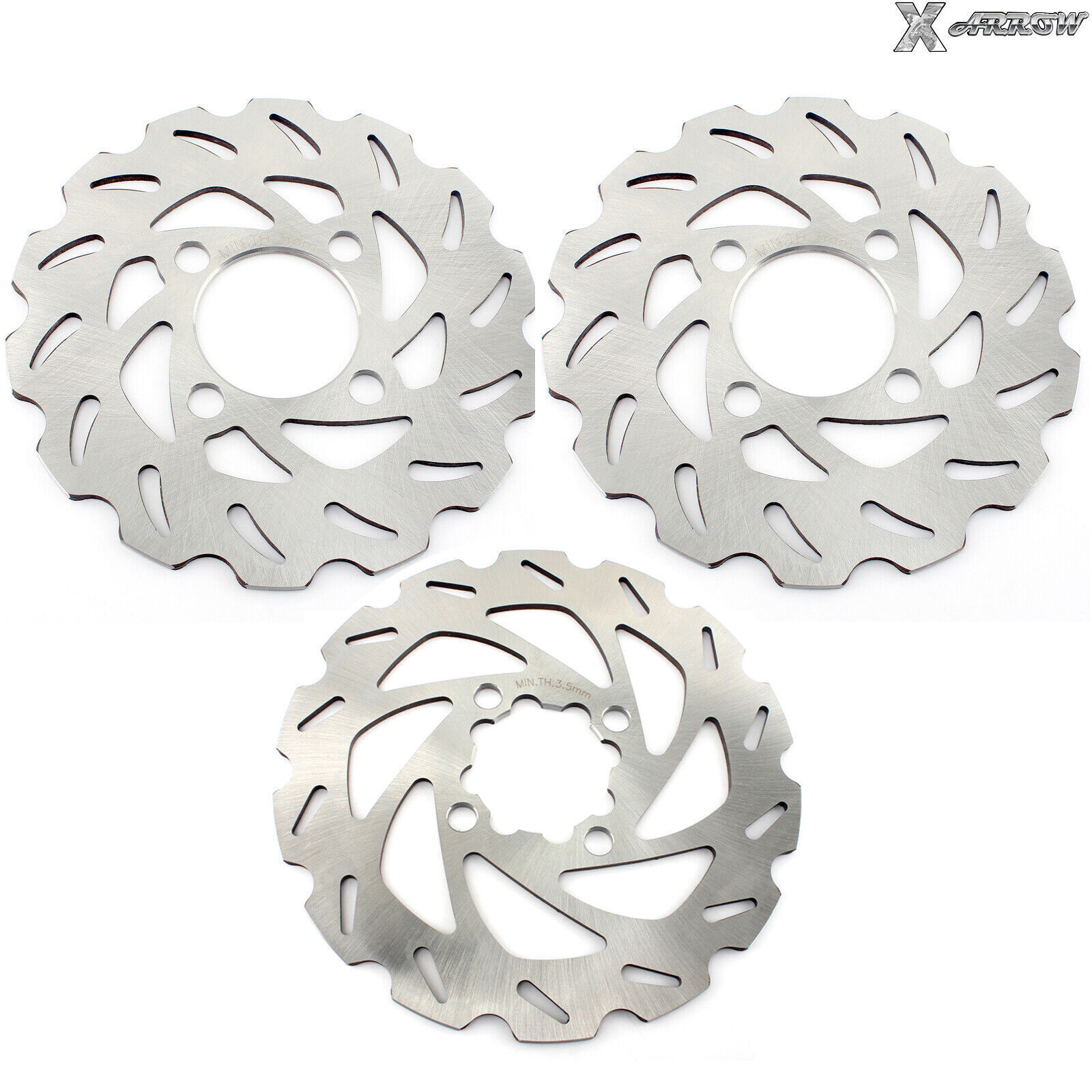 Front Rear Brake Discs Rotors for Yamaha YFZ450 YFZ450R Raptor 700