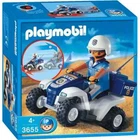 Playmobil policeman with quad 3655 retro friction motor