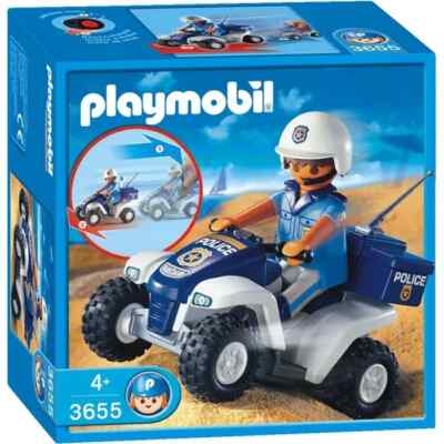 Playmobil Polizist mit Quad 3655 Retro Friktionsmotor