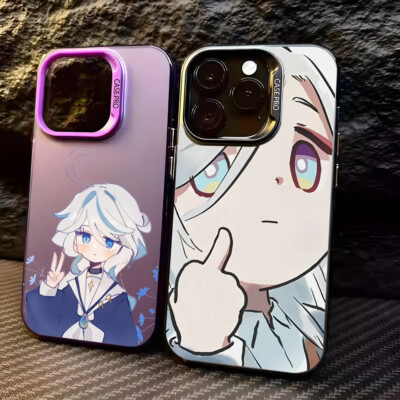 Genshin Impact Furina Phone Case For iPhone 16 15 14 13 12 11 Pro Max Plus X XS