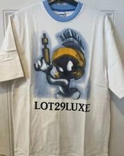 Marvin The Martian Lot 29 Vintage Looney Tunes T-shirt - White Color Shirt - NEW