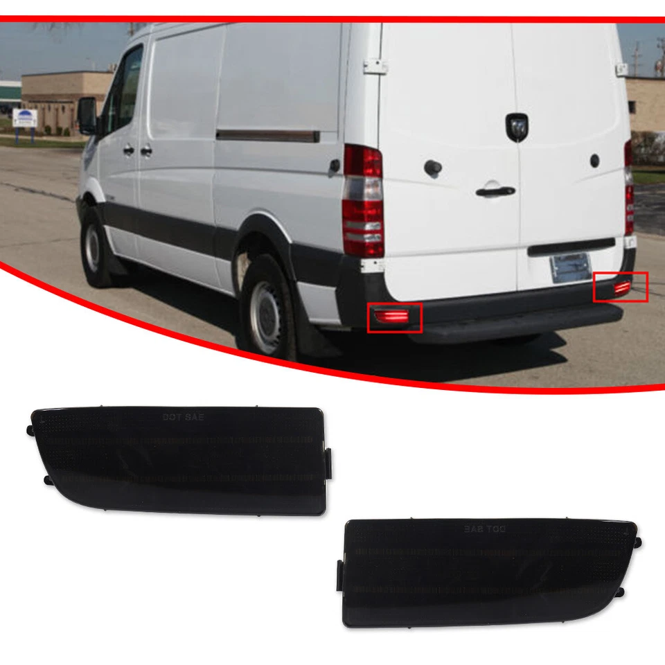 Luz de freno trasera LED ahumada con señal de giro secuencial para Benz Sprinter W90 07-18 Foto 3 de 4