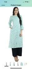 Indian Bollywood Women Kurti Kurta Ethnic Designer Top Tunic Dress