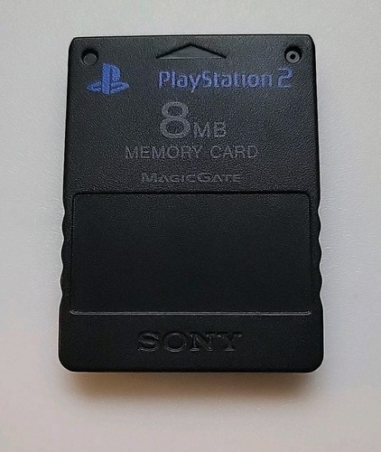 OEM Sony PlayStation 2- SCPH-10020 PS2 Memory Card Black Magic Gate