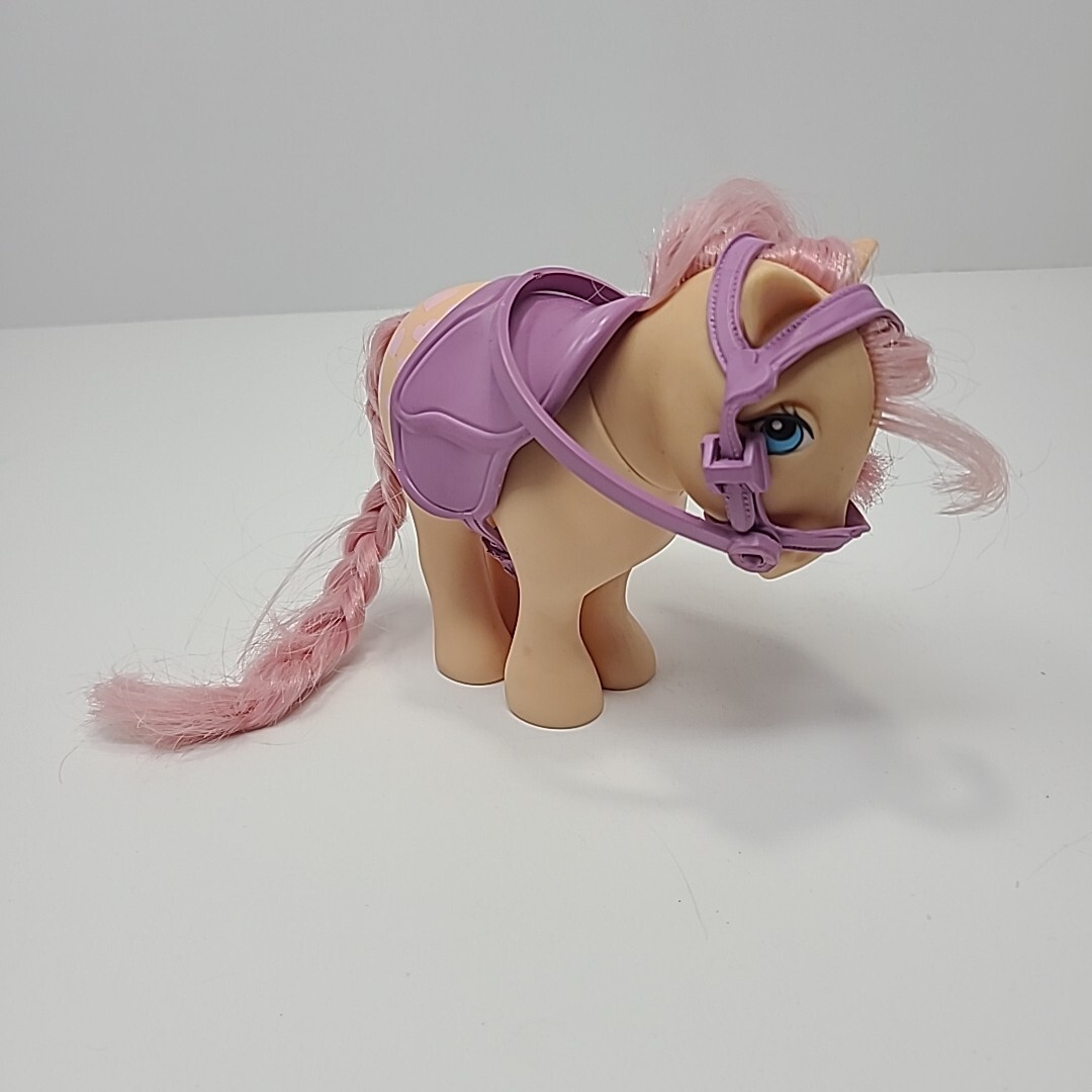 Cappello vintage My Little Pony G1 MLP ~ Peachy con accessori sella piombo 1982