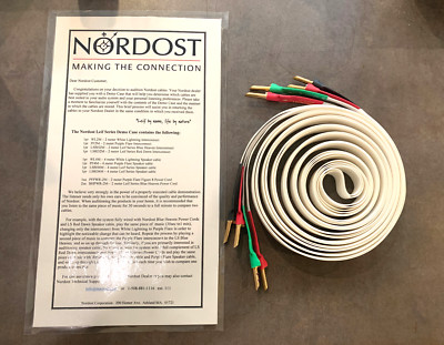 Nordost white Lightning 4M Banana-Banana (pair)