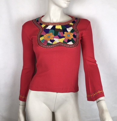 70s peasant top