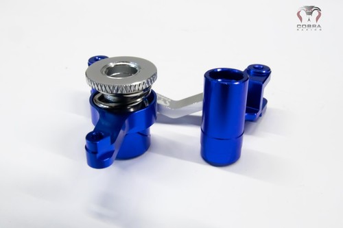 CR Traxxas SLASH 4x4 Blue Aluminum Steering Bellcrank 4WD Stampede Rustler Rally - Picture 2 of 6