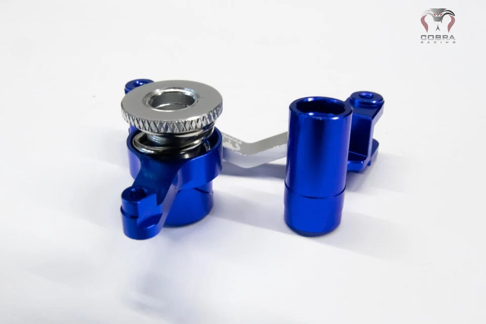 CR-BL Blue Aluminum Steering Bellcrank fits Traxxas 4x4 Slash Stampede Rustler - Image 3 of 4