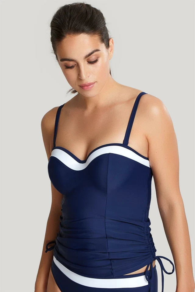 Panache Swim Anya Cruise Tankini Luz Acolchado con Cable Bañador Baño Top - Imagen 2 de 4