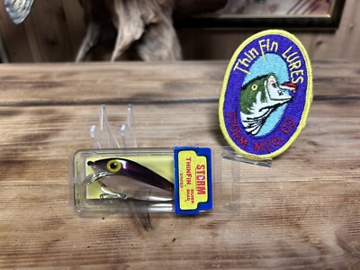 bass fishing lures on ebay Vintage Storm Pre Rapala Thin Fin T101-S Purple Bass Fishing Lure