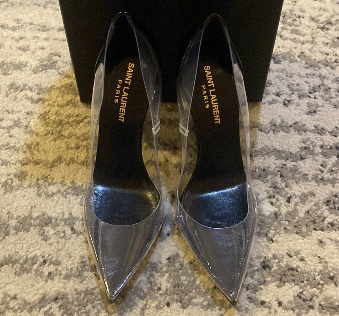 Opio nero in pelle di vitello Saint Laurent pelle di vitello taglia 37